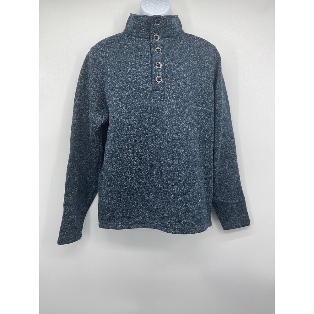 Red Head Brand Co. Blue Half Button Pullover Sweater Medium